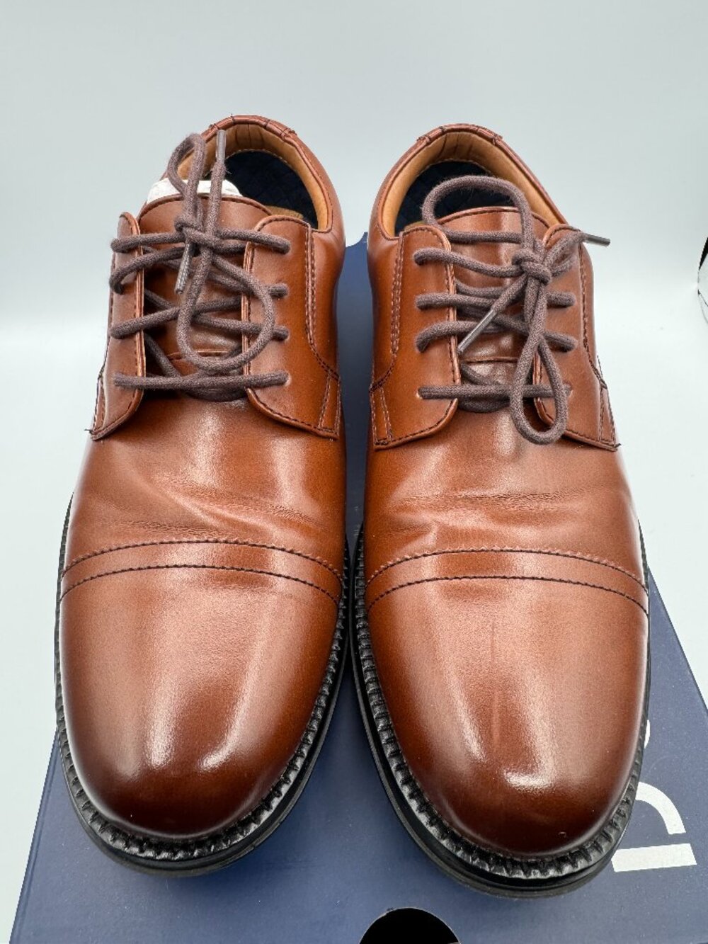 Dockers Garfield Cap Toe Oxford Tan Men's 7M EU39 090-36452 Dress Shoes